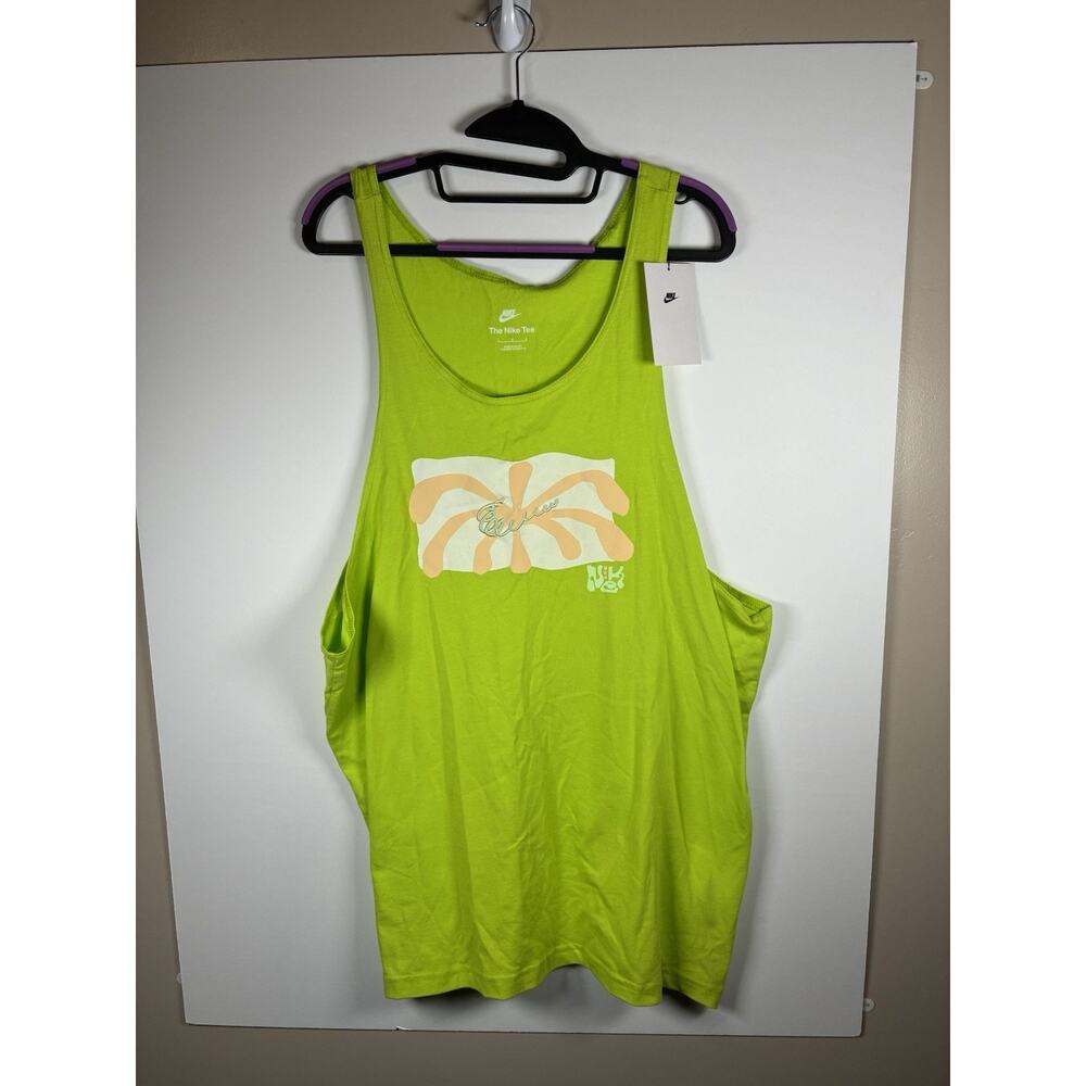 Nike Lime Green Graphic Tank Top